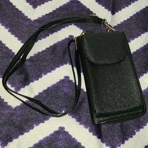 Black Crossbody Phone Case/Wallet